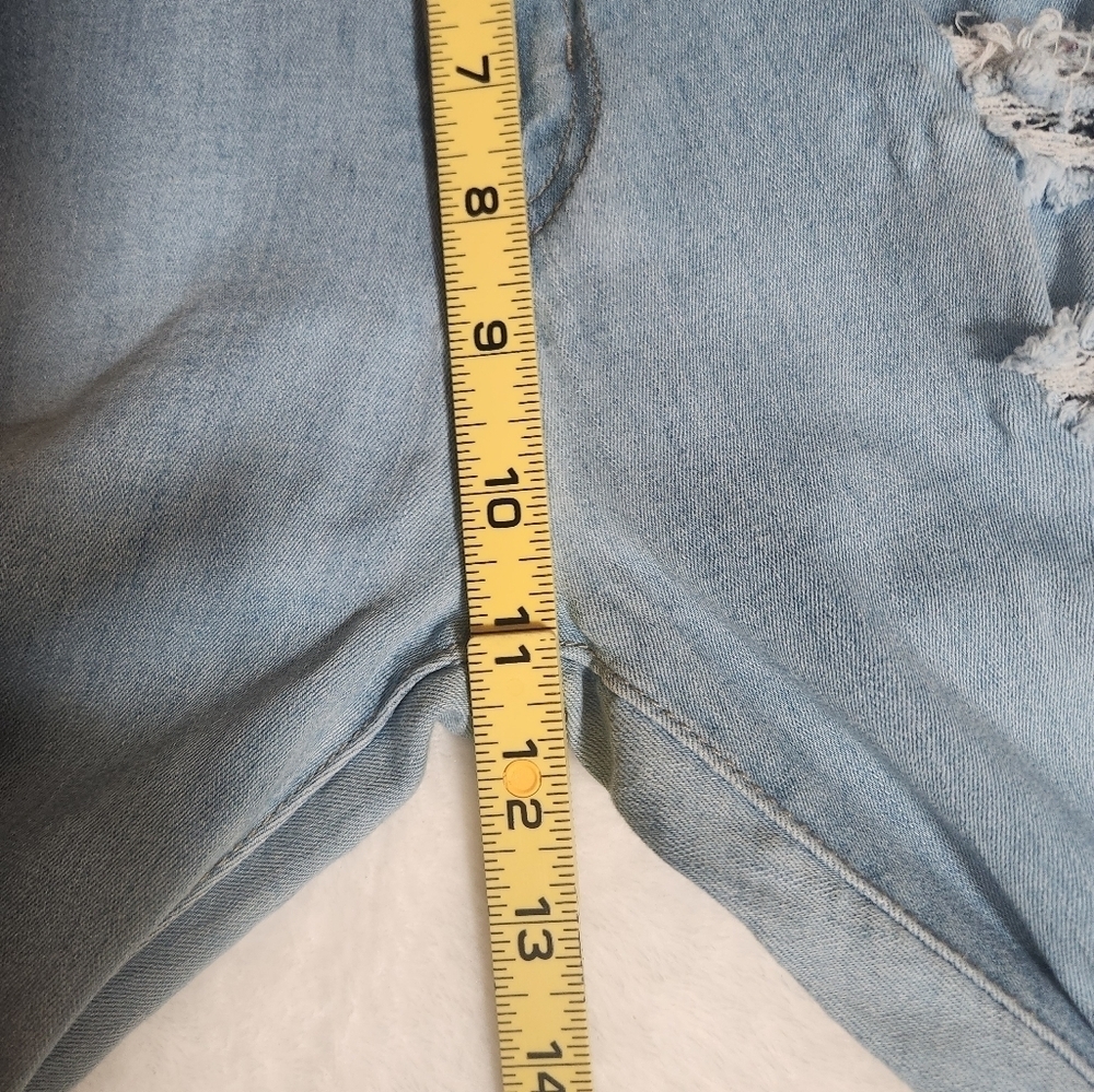 Love Light Blue Flare Jeans with Frayed Hem - Picture 11 of 13